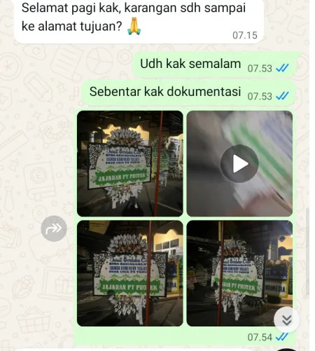 Pengiriman Papan Bunga Selamat Pondok Benda