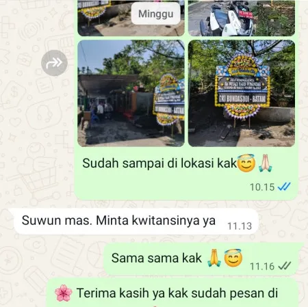Pengiriman Papan Bunga Duka Pondok Benda