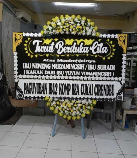 Papan Bunga Duka Pondok Benda